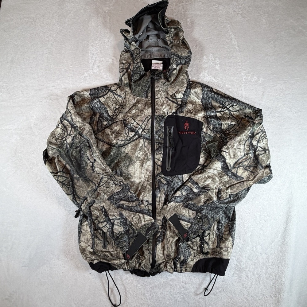 Kryptek DNA Rain Jacket Mens Sz XL Camo Hood